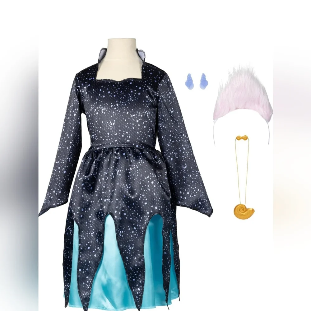 Disney The Little Mermaid Ariel & Ursula Dress Up Trunk, Treasure Chest